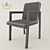 Megastyle OM Chair: Stylish Eco-Leather and Metal Design 3D model small image 2