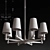 Modern Crystal Eight-Branch Chandelier 3D model small image 2