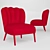 Dalyan Rare Armchair: Exquisite Elegance 3D model small image 1