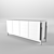 Modern Ash Sideboard: Sleek Design & Ample Storage 3D model small image 3