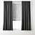 Elegant Roman Blinds Curtain 3D model small image 1