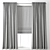 Elegant Roman Blinds Curtain 3D model small image 2
