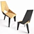 Sleek Poly Set: Table + Chairs 3D model small image 3