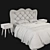 Modern Bed Set: UV Mapped, Vray & Corona Materials 3D model small image 3