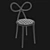 Contemporary Miss Dior Chair 3D model small image 2