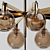 Elegant Hans-Agne Jakobsson Brass Ceiling Lamp 3D model small image 2