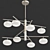 Luxurious Metal Dolce Pendant Light 3D model small image 1