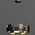 Stylish LED Chandelier: Olde Bronze 3D model small image 1