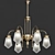 Vintage Rustic Patina Chandelier 3D model small image 1