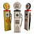 Vintage American Gas Pumps Collection 3D model small image 1