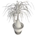 Beaucarnea Tree: Lifelike Interior Plant with Stoneware Pot 3D model small image 2