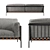 Sophisticated Étiquette Sofa: Elegant Design by De Padova 3D model small image 2