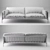 Sophisticated Étiquette Sofa: Elegant Design by De Padova 3D model small image 3