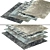 Luxury Grey Shaggy Carpet, 5ft x 3ft 3D model small image 2