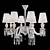 Elegant Crystal Chandelier: BEBY ITALY Montenapoleone 3D model small image 1