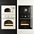 Midea Built-in Microwave & Oven Combo, Ivory/Black 3D model small image 1