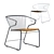 Modern Gabbia Mesh Chair 3D model small image 1
