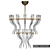 Honey Murano Glass Chandelier 3D model small image 1