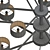 Elegant Butterfly Chandelier 3D model small image 3