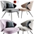 Elegant Ellen Armchair: Astele 02 3D model small image 1