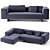 Modern Minimalist Atollo Next Sofa 3D model small image 1