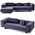 Modern Minimalist Atollo Next Sofa 3D model small image 2