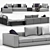 West Minotti Sofa: Unmatched Style 3D model small image 2