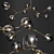 Branching Glass Chandeliers: Versatile Elegance 3D model small image 3