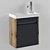 Sleek Bath Cabinet: Space-Saving Design 3D model small image 1