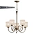 Elegant Ovanda Brass Chandelier 3D model small image 1