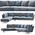 Marelli Clipper - Modular Sectional Sofa 3D model small image 1