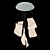 Rinkle LED 6-Light Pendant - Modern Stylish Illumination 3D model small image 1