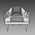 Contemporary Armchair: CIPRIANI HOMOOD Cocoon 3D model small image 3