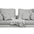 Luxury Minotti West Sofa 3D model small image 3