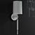 Sleek Clout Tail Sconce 3D model small image 3