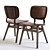 Vintage Solan Dining Chair 3D model small image 1