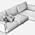 Modern Vessel Sofa: Gamma Arredamenti 3D model small image 3