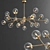 Glamorous Glass Chandelier Collection 3D model small image 3