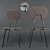 Sleek Technopolymer Chair 3D model small image 1