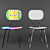 Sleek Technopolymer Chair 3D model small image 3