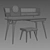 Eco-Style Turri Dressing Table 3D model small image 3