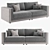 Premium Tancredi Sofa: Luxurious Heritage Collection 3D model small image 1