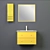 Tokyo Yellow Bathroom Set by Montana Mobler 3D model small image 2