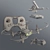 Parrot Mambo Drone Kit: Quadcopter with Camera, Shooting Cannon, and Lego Figure Head 3D model small image 3