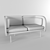 SoundWave Sofa: Modern Acoustic Seating 3D model small image 3