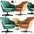 Folha Armchair: Modern Elegance for Your Space 3D model small image 1