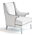 Bishop Armchair: Luxurious and Stylish Seating 3D model small image 2