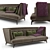 MaxDivani Giselle Sofa: Luxurious Elegance for Your Living Space 3D model small image 1