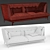 MaxDivani Giselle Sofa: Luxurious Elegance for Your Living Space 3D model small image 3