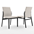 Elegant Cattelan Italia Chair & Ceramic Table 3D model small image 2